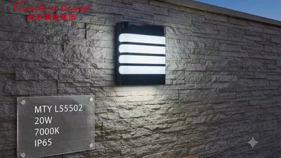 MHome Bulkhead Square Wall Lamp | Wall Lights | Wall Decor | Fancy Lights for Wall | Home Decor Items for Living Room | Antique Home Decor | Light Color- White 20watt
