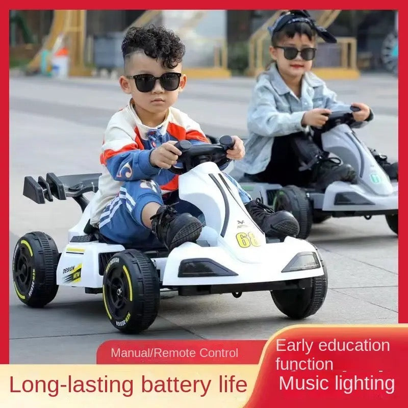 Electric Toy Kart Racing for Children Rechargeable Baby Stroller Balance Car  Suitable For 3 - 8 yrs