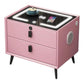 Smart LED Side Table with Wireless Charging, Bluetooth Speaker & Storage Drawers