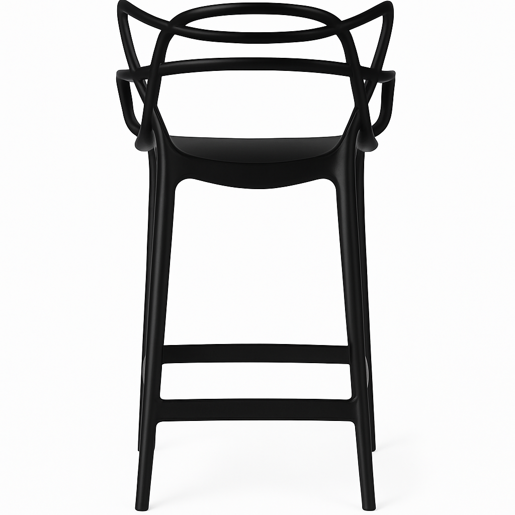 MFurn Modern Designer Bar Stool - Sleek Polypropylene Frame - Contemporary Bar Seating