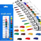 12 Canvas Colours Paints Tubes 12ml