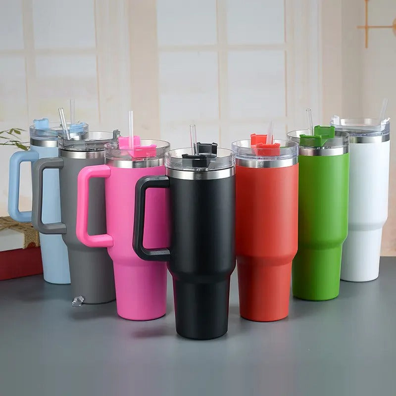 MHome Adventure Tumbler – Stanley-Inspired 40oz Stainless Steel Insulated Cup