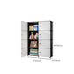 MHome 4-Tier Dustproof Modular Storage Cabinet(Transparent)