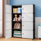 MHome 4-Tier Dustproof Modular Storage Cabinet(Transparent)