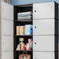 MHome 4-Tier Dustproof Modular Storage Cabinet(Transparent)