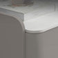 MFurn Faux Marble Top Nightstand with 3 Drawers – Modern Drawer Storage Cabinet for Bedroom & Living Room
