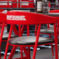 MFurn Monda 4 - Person Solid Industrial Wood Top Double Pedestal Dining Set-Various Colours Available. Only Available On Pre-Order