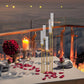 MHome Gold 5-Arm Floor Candelabra Candle Holder – Tall Wedding & Event Décor Stand