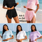 Ladies Summer Outfits for Women,Womens Loungewear Set,Ladies Nightgowns Set,Women Casual Solid Crewneck Short Sleeve Blouse Fashion Short Pants Pajamas