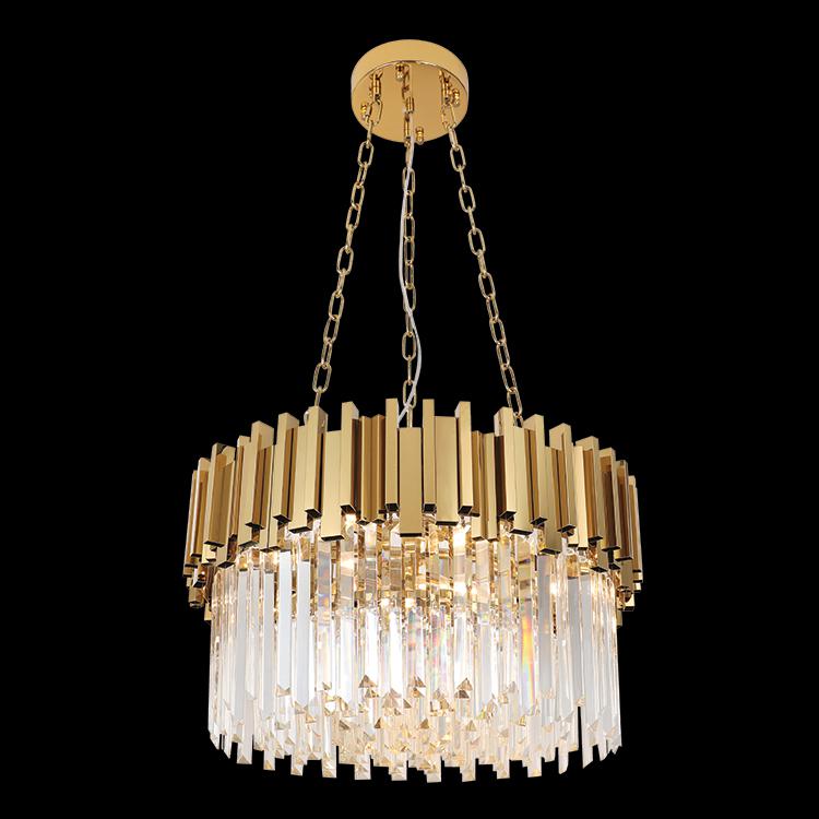 Modern Gold/Crystal Chandelier