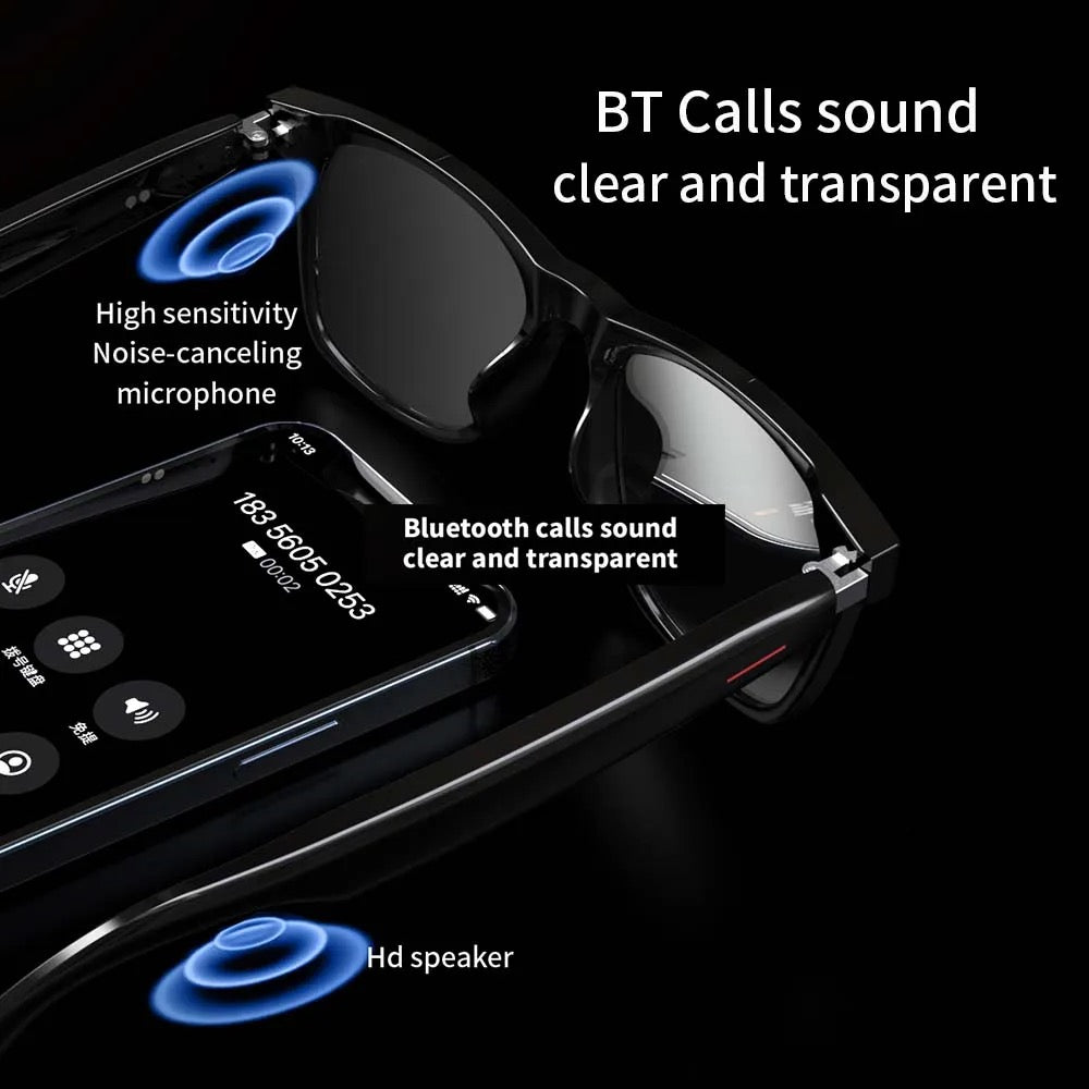 SENBONO E13 Waterproof Smart Glasses Wireless bluetooth Bone Conduction Glass Camera HD Music Audio Headset Eyewear