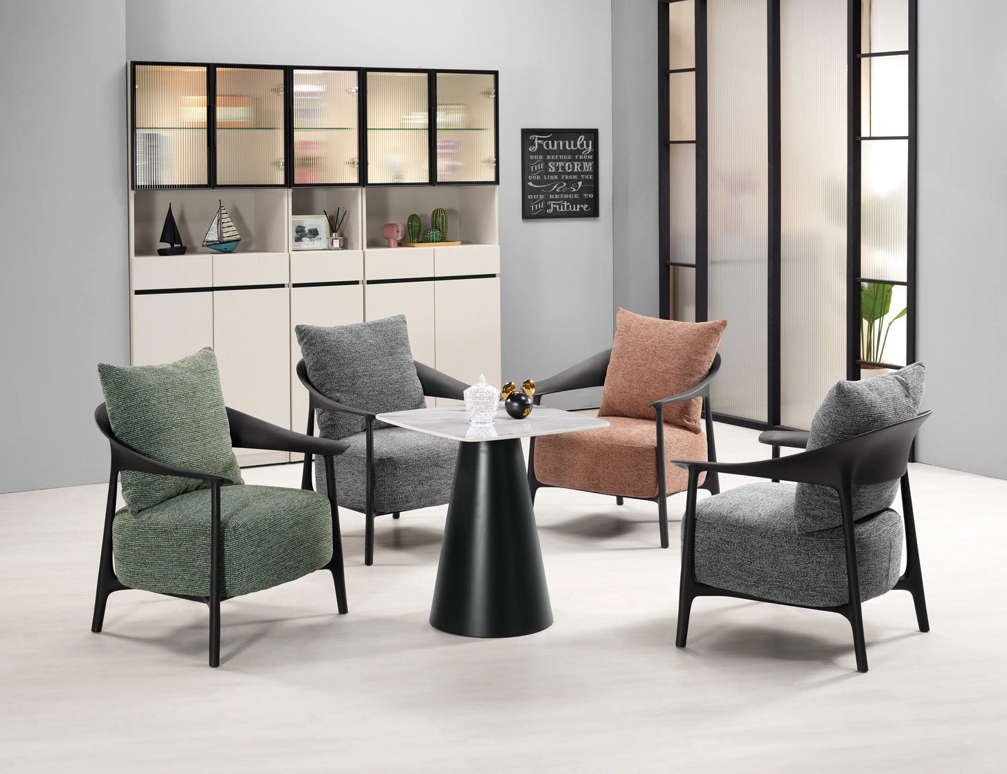 MFurn Lola Modern Accent Chair-Various Colours
