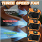 MTech 3-in-1 Portable Fan with Power Bank - USB Charging, 5000mAh Battery, Wearable Neck and Belt Design,Includes Lanyard, Portable Bladeless Waist Fan with Belt Clip - USB Charging, Multifunctional Cooling/Powerbank