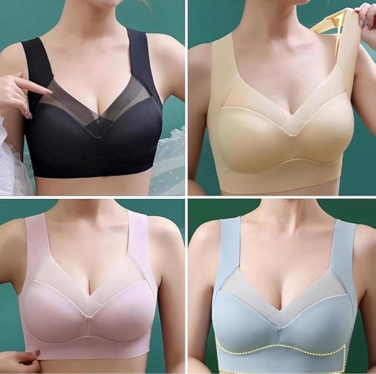 Ladies Sexy LiftUp Bra Set 5pc