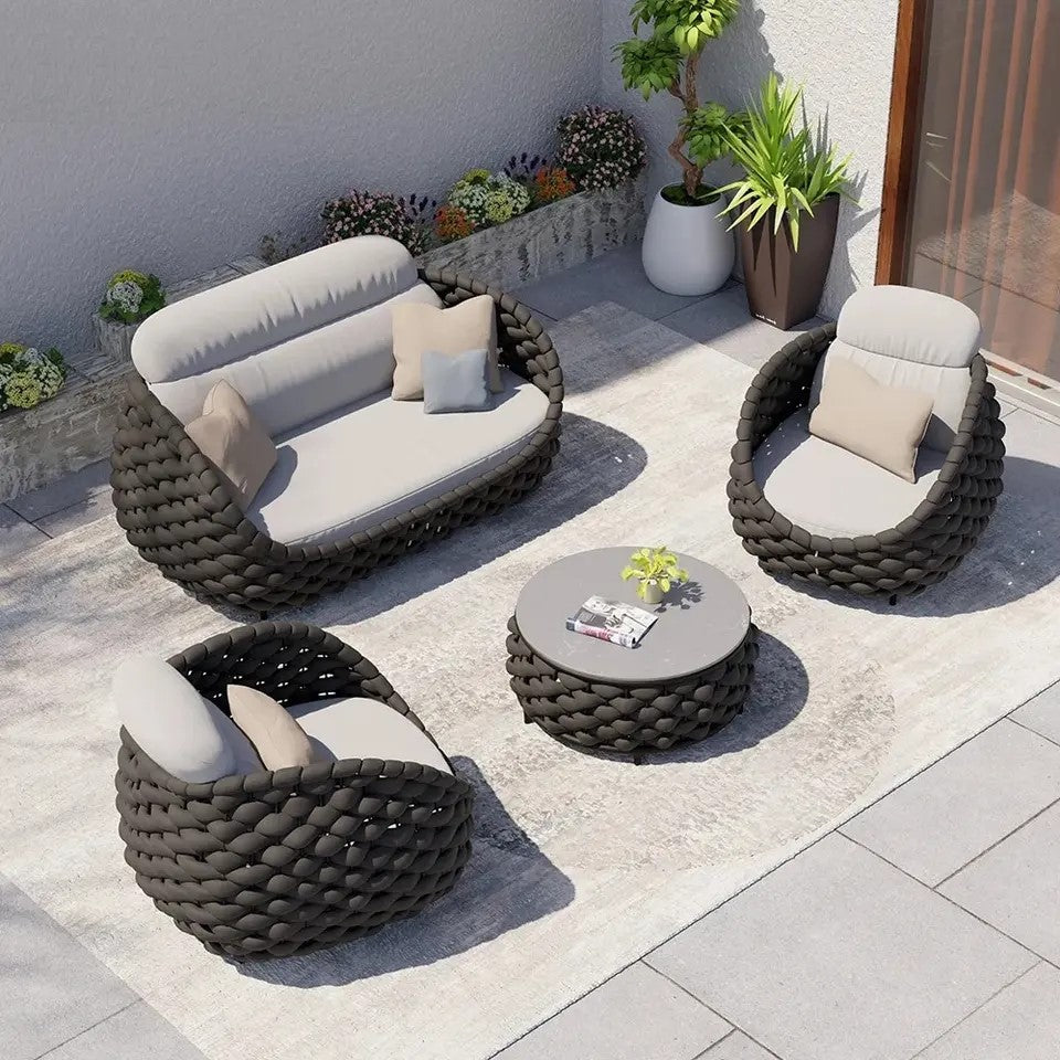 MFURN Courtyard Modern Rope & Braid Outdoor Patio Set Pre-Order Sales Now Available