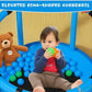 Trampoline for Kids with Enclosure, Gymnastics Bar & Toy, 140cm