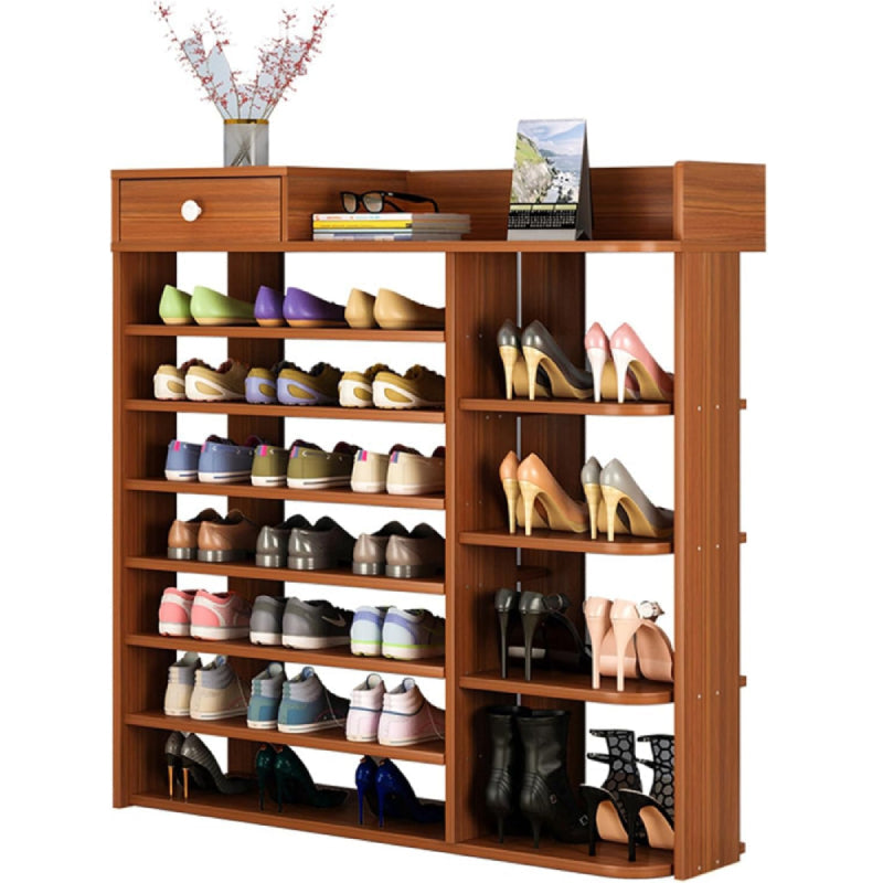 MFURN 7 Tier Multi-Layer Shoe Stand With Cabinet Shelf