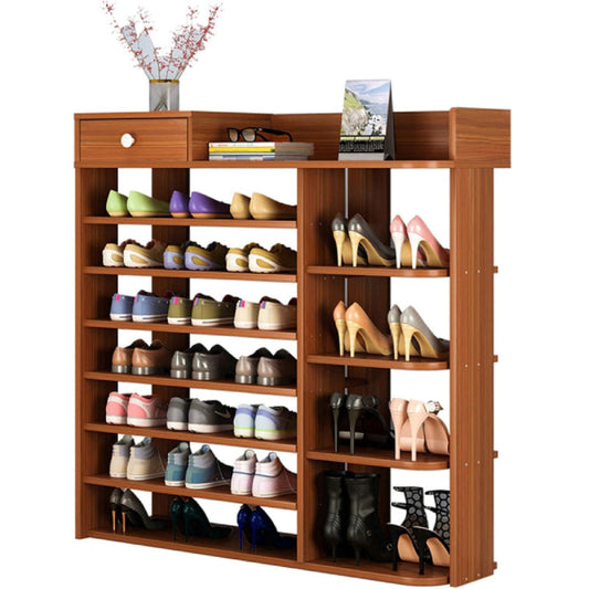 MFURN 7 Tier Multi-Layer Shoe Stand With Cabinet Shelf