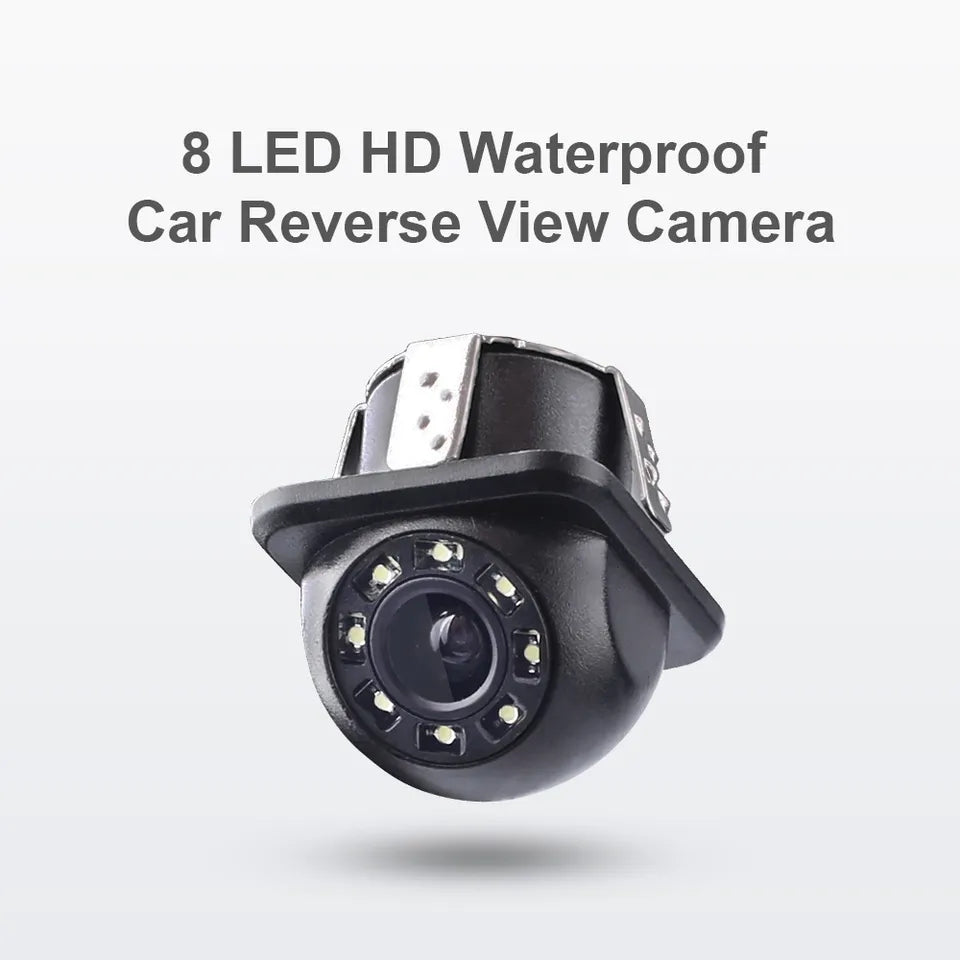 Car Rear View Backup Waterproof Reverse Camera 170° CMOS 8 LED HD Nigh ...