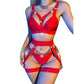 Lingerie Set For  Women Sexy Strappy Lingerie Underwear Bra Garter Set With Chain-Various Colours