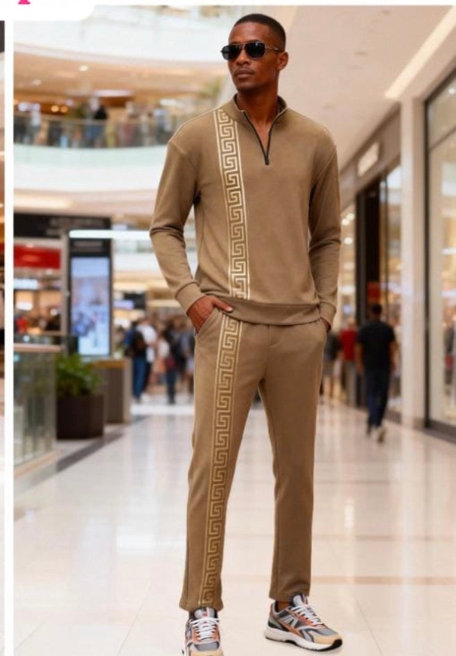 Men’s Trendy European Style Tracksuit 2pc-Various Colours