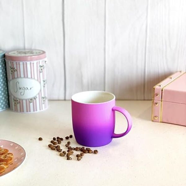 Matt Holographic Ombre Coffee Mug| Modern Art | Minimal Design | Ideal for Home Décor & Gifting.Vibrant Colours x 6pc Set