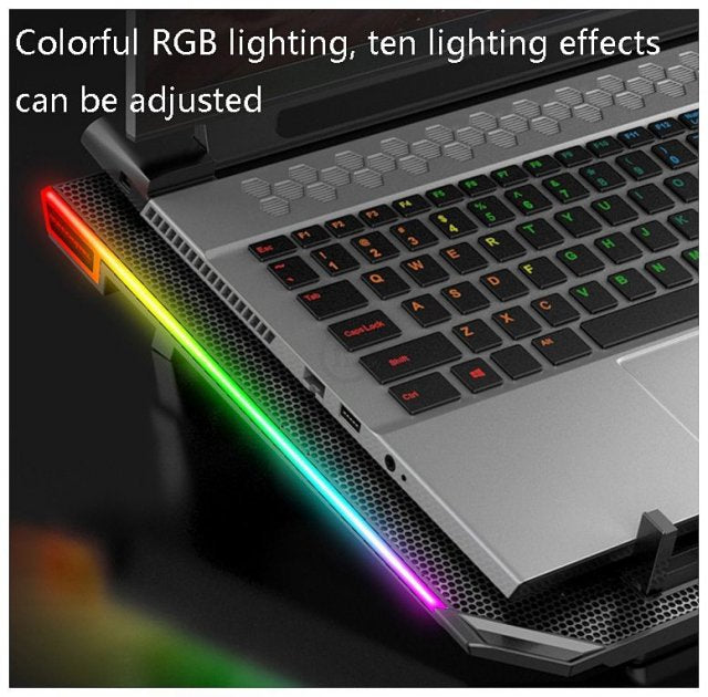 Laptop stand RGB 2 USB Port LED Laptop Cooling Pad