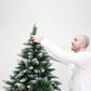 Christmas Tree Flocked Snow Pine Cone Decoration - Various Sizes