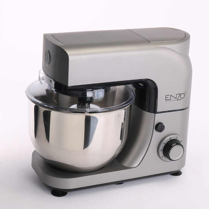 ENZO Home Food Processor 800W 5 Litre Stainless Steel Mixing Bowl 6 Speed Cake Dough Mixer Electric Food Mixer