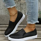 Ladies Faux Leather Slip-On Sneakers-Various Colours