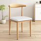 MFurn Scandinavian Dining Chair – PU Leather Upholstered Seat with Steel Frame