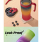 MHome 3-Piece Water Bottles with Handle & Straw in Dazzling Colours