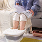 MHome Foldable Massage Foot Spa – Collapsible Foot Soaking Basin with Lid
