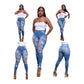 Ladies Ripped Skinny Jeans
