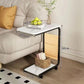 MFurn
Soft End Side Table with Wheels, Narrow Bedside With Magazine Pocket, Small Coffee Table For Bedroom, Living Room-Various Colours