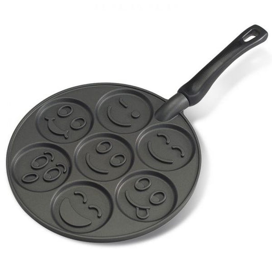 Smiley Face Pancake Pan 26cm 7-holes