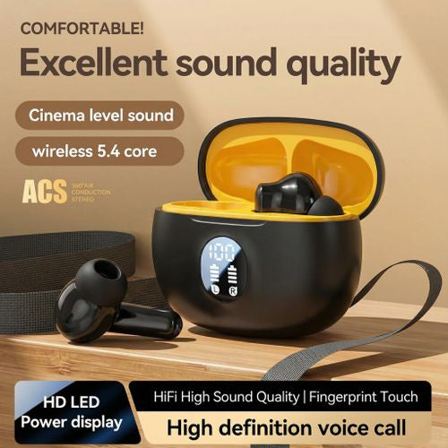 MTech 895B TWS Earbuds: Bluetooth 5.3, HIFI Sound, 50H Playtime, Low Latency, Waterproof for Sports/Office/Commute