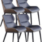 Modern Leather Mid Century Dining Chairs, Upholstered Kitchen Dining Room Chairs, High Backrest Dinner Chair for Living Room Bedrooms