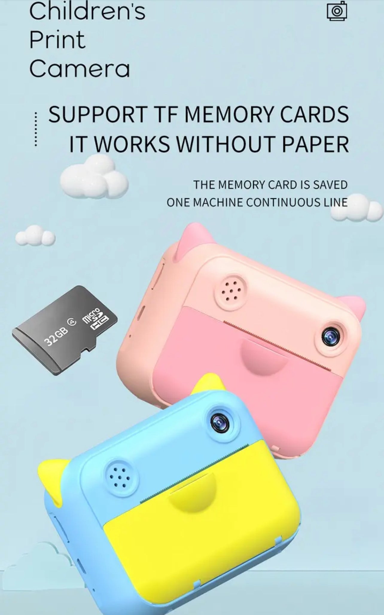 Kids Instant Print Camera