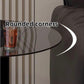 MFURN Double Layer Storage Coffee Table, End Table with Universal Wheel, Movable Round Coffee Table, Iron Side Table with Tempered Glass