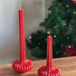 MHome Modern Ribbed Column Pillar Christmas Candle-Various Options