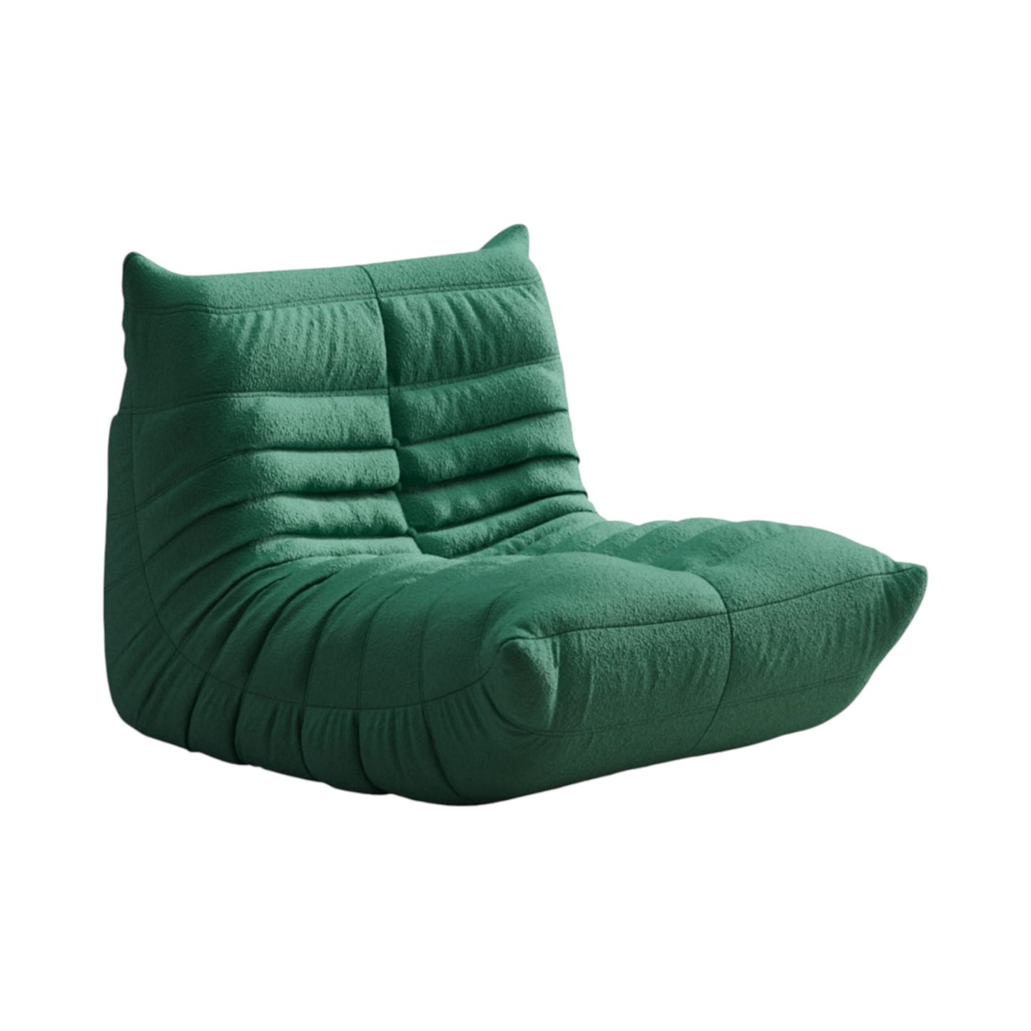 MFurn Adult Vacuum-compressed Bean Bag Chair – Teddy Fabric Memory Foam Lazy Sofa