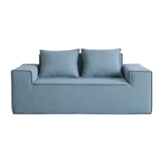 MFurn Modern Minimalist 2-Seater Foam Sofa – Sky Blue