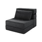MFurn Folding Vacuum-Compressed Sofa Bed – Convertible Sleeper Chair with Pillow, Linen Fabric