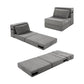 MFurn Folding Vacuum-Compressed Sofa Bed – Convertible Sleeper Chair with Pillow, Linen Fabric