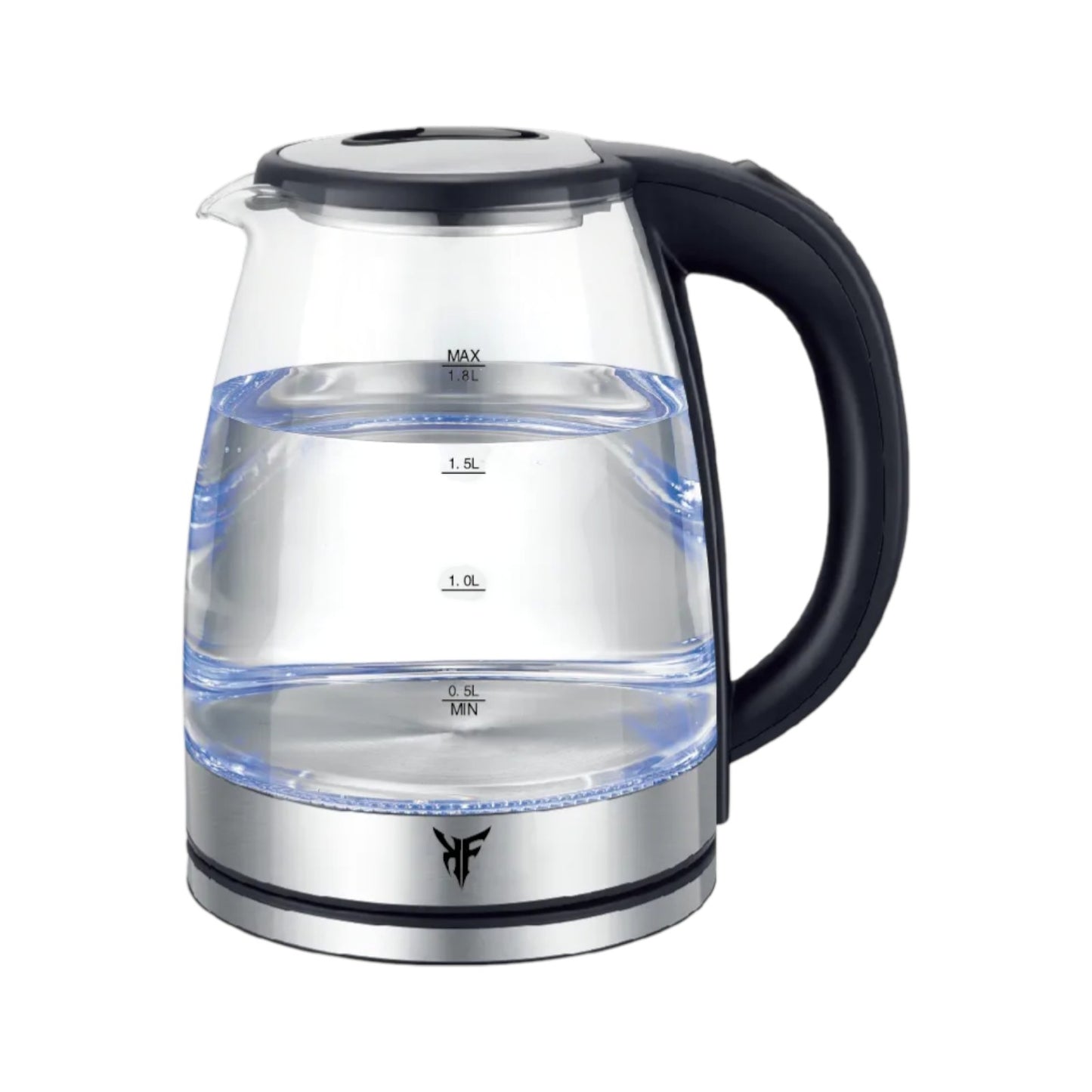KF Modern 304 Stainless Steel Glass Electric Kettle – High Quality 1.8L