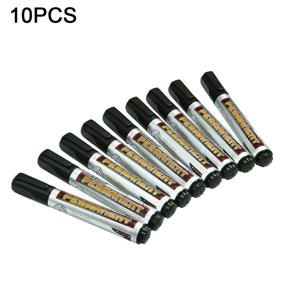 Permanent Marker Pens Black  10pcs