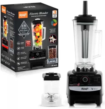 RAF R.2809 Electric Stainless Steel Blender & Coffee Grinder Combo 2400W 2.5L