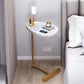 MFurn C-Shaped Side Table with Waterdrop Groove – Compact Sofa & Bed Table