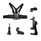 Universal Cell Phone Chest Mount Harness Strap Holder Mobile Phone GoPro Clip POV Video